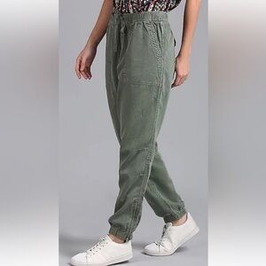 GAP Olive Green Utility Jogger Pants Cargo Style Joggers Drawstring Waist Size M